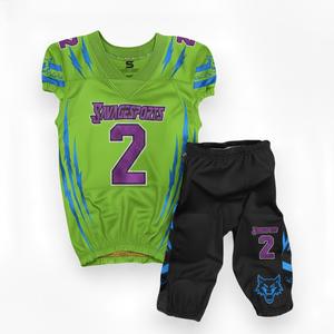 Tenues de football américain personnalisées sur mesure, grandes tailles, 100 % polyester, respirantes, séchage rapide, impression numérique, équipe personnalisée - Product Image 2