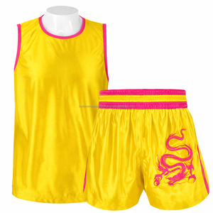 Jiu Jitsu Uniform <b>Ring</b> Ready Set Wide Waistband Shorts Stretch Mobility Panels Kung Fu Martial Arts Wear 100% Polyester - Product Image 4