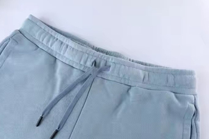 Venta al por mayor Fitness 3 Seam Cordón Baggy Fit Deportes Pantalones cortos Logo impreso Algodón Spandex Mezcla de tela Pantalones cortos de sudor Hombres - Product Image 3