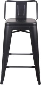 <span class=keywords><strong>Tabouret</strong></span> <span class=keywords><strong>de</strong></span> <span class=keywords><strong>bar</strong></span> en métal <span class=keywords><strong>de</strong></span> hauteur comptoir <span class=keywords><strong>industriel</strong></span>, <span class=keywords><strong>noir</strong></span>, tabourets <span class=keywords><strong>de</strong></span> <span class=keywords><strong>bar</strong></span> en métal hauts avec dossier et repose-pieds pour comptoir <span class=keywords><strong>de</strong></span> club, cuisine, <span class=keywords><strong>bar</strong></span> - Product Image 4