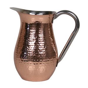 Restaurants Tableware Water Supplies Jar Metal <b>Flask</b> Jugs Shiny Polished Copper Jug With Cover Standard Quality - Product Image 3
