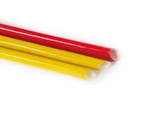 ปลอกใยแก้วเคลือบซิลิโคน ปลอกฉนวนใยแก้วเคลือบเรซินซิลิโคน ป้องกันสายเคเบิลทนความร้อนสูง - Product Image 3