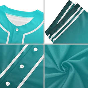 Camisetas de béisbol y softbol transpirables con logotipo personalizado para hombre, conjuntos de ropa deportiva con técnica de sublimación al por mayor - Product Image 6