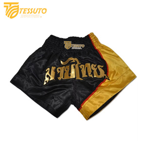 กางเกงชกมวยไทยคุณภาพสูง แห้งเร็ว ระบายอากาศ น้ำหนักเบา ยืดหยุ่นได้ดี ผลิตจากโพลีเอสเตอร์ 100% สำหรับผู้ใหญ่ 男女兼用 - Product Image 3