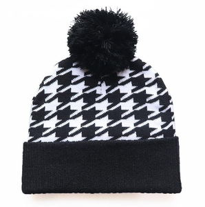 หมวกสกีหนาทำจากอะคริลิคสำหรับฤดูหนาวปักโลโก้ได้ตามต้องการหมวกถักผ้าแจ็คการ์ด - Product Image 6