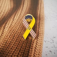 Épinglette maçonnique insigne maçon franc-maçon ruban jaune drapeau américain amérique broche personnalisé flambant neuf épinglettes de cérémonie insignes