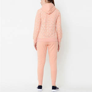 Vêtement décontracté, logo personnalisé, survêtement d'hiver à capuche uni respirant pour femmes, vente d'usine de haute qualité - Product Image 2