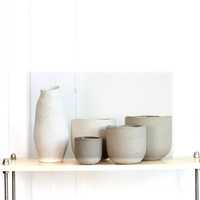 Pot de fleurs en céramique cylindrique, moucheté, minimaliste, pour plantes d'intérieur, blanc, décoration de la maison, 4 tailles