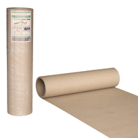 Rouleau de papier de protection de sol en carton brun industriel 450 GSM, longueur 100 pieds, pour comptoirs, peinture et déménagement