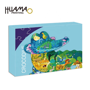 Wholesale Kids Animal Shaped Jigsaw Puzzle <b>Gift</b> <b>Box</b> Custom <b>Large</b> Piece Ocean Forest Wildlife Educational Puzzle Toy for Children - Product Image 5