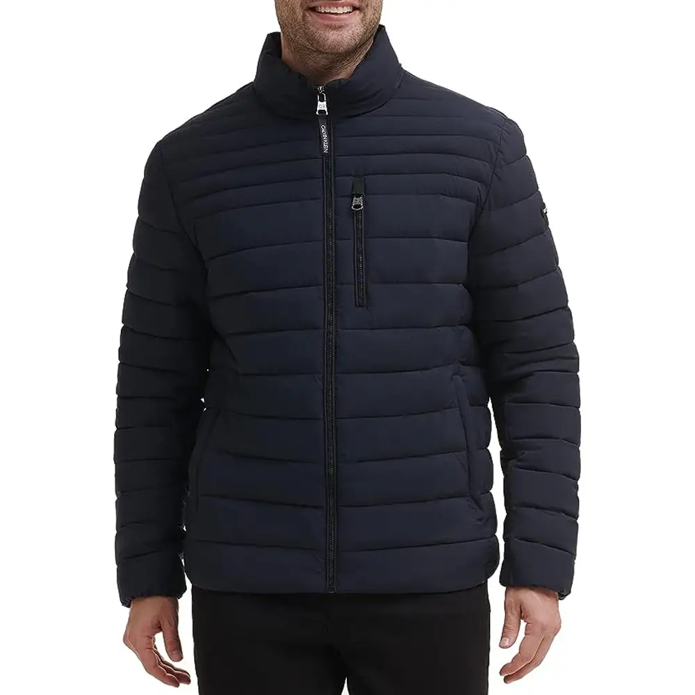 पुरुषों के लिए नए आगमन प्यूफर डाउन जैकेट कस्टम शीतकालीन बबल गर्म जैकेट पुरुषों के लिए थोक और चालक दल गर्दन बमवर्षक जैकेट मुद्रित
