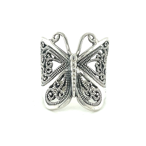 Grande bague papillon en argent sterling Taille 5-12 - Product Image 1