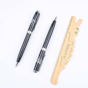 Stylo bille en métal argenté, pointe de 1,0 mm, logo personnalisé, stylos promotionnels d'entreprise, encre noire et bleue, recharge Parker, nouveauté - Product Image 5