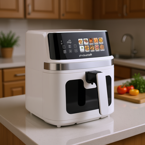 Freidora de Aire GAIA Plus Blanca 118340055 de 2200W con 10 Funciones en 1, Capacidad de 8 Litros para Uso Doméstico - Product Image 3