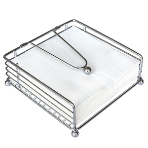 Servilleteros negros imperiales modernos, Decoración de mesa de metal para fiestas de boda y cenas, Exportación de fabricante OEM - Product Image 6