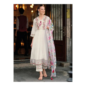 Gold Embroidered Red Velvet Dupatta/<b>Shawl</b> for Women 4 Sides Embroidered Heavy Party and Wedding Wear <b>Indian</b> Pakistani Dupatta - Product Image 1