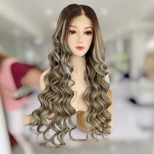 Cabello fino de bebé de la más alta calidad Pelucas de color resaltado ondulado de un donante de cabello humano vietnamita - Product Image 1