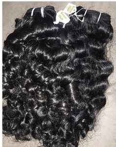 Paquetes de cabello rizado indio crudo Cabello humano virgen sin procesar Venta al por mayor Cutícula alineada Cabello indio crudo Proveedor a granel - Product Image 3