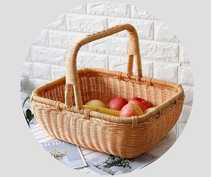 ผลิตภัณฑ์จากธรรมชาติเพื่อปกป้องสิ่งแวดล้อม: ตะกร้างานฝีมือที่ทำจากไม้ไผ่ทอและหวายเพื่อให้แน่ใจว่ามีคุณภาพสูง - Product Image 5