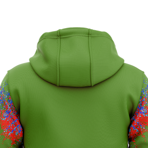 เสื้อฮู้ดสวมหัวผ้าฝ้ายสีทึบของผู้ชายงานปักพลอยเทียมป้องกันการหดตัวระเหิดสำหรับฤดูหนาว - Product Image 5