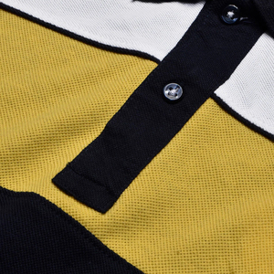 Polo Komar para hombre, camiseta bordada a rayas a la moda, 100% algodón orgánico, verano, manga corta, informal, algodón, solapa, camiseta tejida - Product Image 5