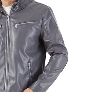 Veste de vélo de motard en cuir de moto d'armure de buffle naturelle de qualité supérieure pour hommes Brown - Product Image 3