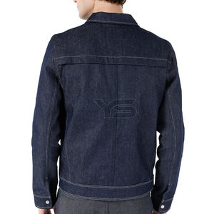 Design Autumn Men's <b>Denim</b> Jean <b>Jacket</b> Trendy Fashion Ripped Cotton <b>Denim</b> <b>Acid</b> <b>Wash</b> Black <b>Denim</b> <b>Jacket</b> - Product Image 2
