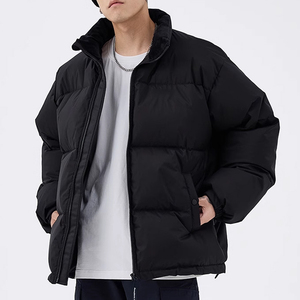 New 2025 Custom Winter 2025 High Quality Padded puffer jacket Down Jacket <b>Bubble</b> <b>Coat</b> Jacket for Men - Product Image 2