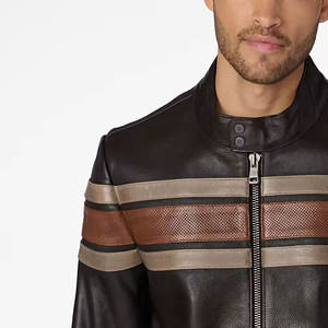 Chaquetas de Cuero de Piel de Oveja Auténtica de Última Moda para Hombre, Fabricantes de Ropa, Chaquetas Personalizadas para Hombre - Product Image 3