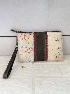 กระเป๋าหนังแฟชั่นมีขนสินค้ามาใหม่กระเป๋าหนังโลหะมีพู่ห้อยทำด้วยมือกระเป๋าสตางค์แบบตะวันตก - Product Image 3