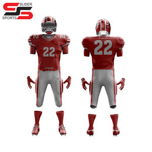 Venta al por mayor de fútbol americano Jersey y pantalones de sublimación personalizada impreso uniforme de fútbol americano totalmente personalizar equipo de desgaste - Product Image 5