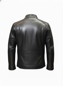 Chaqueta de cuero, chaqueta con capucha, chaqueta bomber, chaqueta corta, chaqueta de cuero de invierno, chaqueta para hombre, chaqueta de talla grande, chaqueta de talla grande - Product Image 2