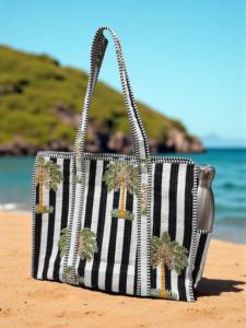 Bolso de mano acolchado Kantha grande con estampado de bloques florales de algodón hecho a mano, bolso de compras acolchado para mujer, regalo para su uso en el baño de alimentos - Product Image 3