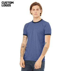 Camiseta de Manga Corta Ajustada para Hombre, Camiseta Básica Informal de Verano con Canalé - Product Image 2