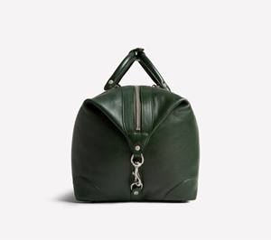 Forest Green Genuine Leather Luxury Duffle <b>Bag</b> for Men Women-Weekender Travel Gym <b>Carry</b>-<b>On</b> Luggage Water Resistant Large - Product Image 4