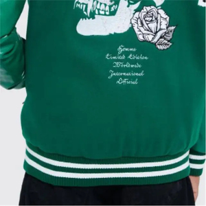 High Quality Street Wear Baseball Varsity <b>Jacket</b> <b>Canvas</b> 100% Wool Quick Dry Breathable Animal Print New Style Oversized <b>Jacket</b> - Product Image 5