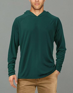 T-shirts à capuche coupe-vent légers anti-UV respirants et imperméables pour hommes Séchage rapide Protection solaire Manches longues Style éruption cutanée - Product Image 1