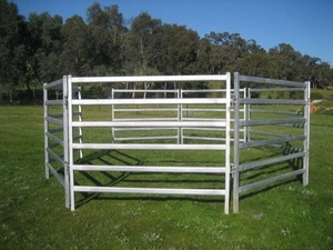 Paneles para Caballos Pesados, Postes de Cerca Portátiles de Hierro Galvanizado por Inmersión en Caliente para Ovejas y Ganado, Paneles de Cerca para Caballos con Alimentación para Ganado - Product Image 2