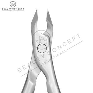 Pince à cuticules 1/2 Jaw Tower Point en acier inoxydable chirurgical, outil de précision pour techniciens ongulaires - Product Image 5