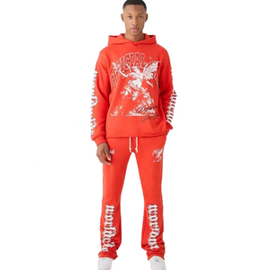 Streetwear Boxy Fit Joggers Hombres Chándal Baggy Tech Fleece Sportswear Chándales para hombres - Product Image 1