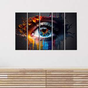 Impresión en lienzo de Elegant Eye: obra de arte moderna para decoración del hogar, 5P: Gallery Wrapped - Product Image 1