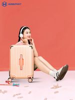 Valise trolley rigide en ABS de haute qualité, durable, légère, résistante à l'eau, avec logo personnalisé, exportée de l'usine du Vietnam
