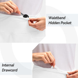 <b>Women's</b> Pleated Tennis Skirts High Waisted Lightweight Skirts with Shorts Pockets Golf <b>Skort</b> Breathable Short - Product Image 5