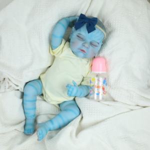 Lifereborn 18 pulgadas 46cm <span class=keywords><strong>Avatar</strong></span>'s Skin Blue Reborn Muñecas para recién nacidos Bebe Silicona Vinilo Reborn Baby Dolls para regalos - Product Image 1