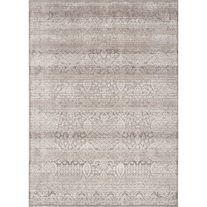Tapis Konstrukt Classic fait main en laine bleue et soie de bambou, épaisseur 10 mm, motif rectangulaire médaillon, viscose pour la maison HWB-5015 - Product Image 1