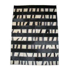 Samad Hadi Exports Tapis en Cuir de Vachette Brodé M-97 Élégant et Moderne 100% Cuir Véritable Fait Main Durable Antidérapant pour Chambre et Hôtel - Product Image 1