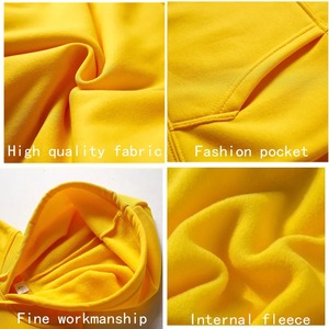 High Quality Cotton Oversize Hoodie <b>Thick</b> <b>Fleece</b> Drop Shoulder Plain Blank Custom Men Hoodies Manufacturer - Product Image 6