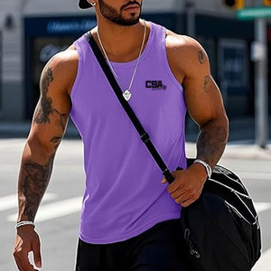 High Performance <b>Men</b> Tank Top Quick Dry Breathable Sleeveless Ideal For Gym Workout Training And Summer Wear - Product Image 3