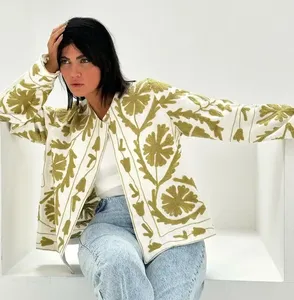 Boho Suzani Vestes Courtes Dernière Collection de Haute Qualité Manteau Coton Suzani Survêtement Bohème Veste D'hiver Femmes - Product Image 2