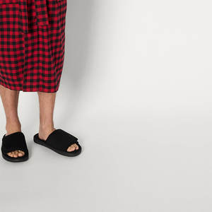 Pantoufles en polaire corail personnalisées en gros, pantoufles jetables blanches pour chambre d'hôtes, chambre à coucher, pour la maison, l'hôtel, personnalisables - Product Image 5